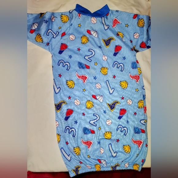 OshKosh B'gosh Pajamas Vintage 9s Osh Kosh Baby Blue Gown Poshmark